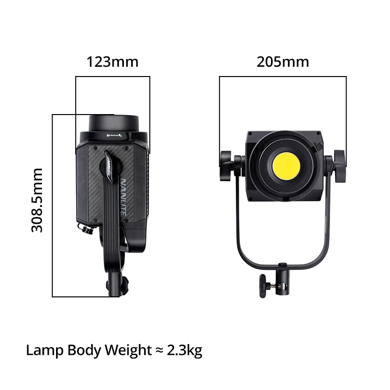 Nanlite-Nanguang Forza 300W 300W 5600K 사진 조명 야외 LED 모노라이트 COB 조명, Bowens 마운트 스튜디오 조명