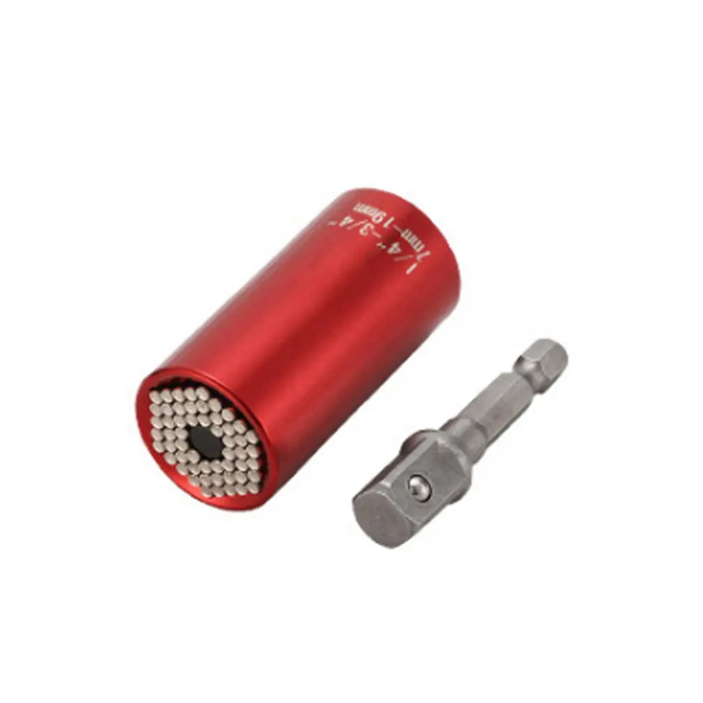 

2Pcs/set Magic Spanner Grip Multi Function Universal Ratchet Socket 7-19mm Power Drill Adapter Car Hand Tools Repair Kit