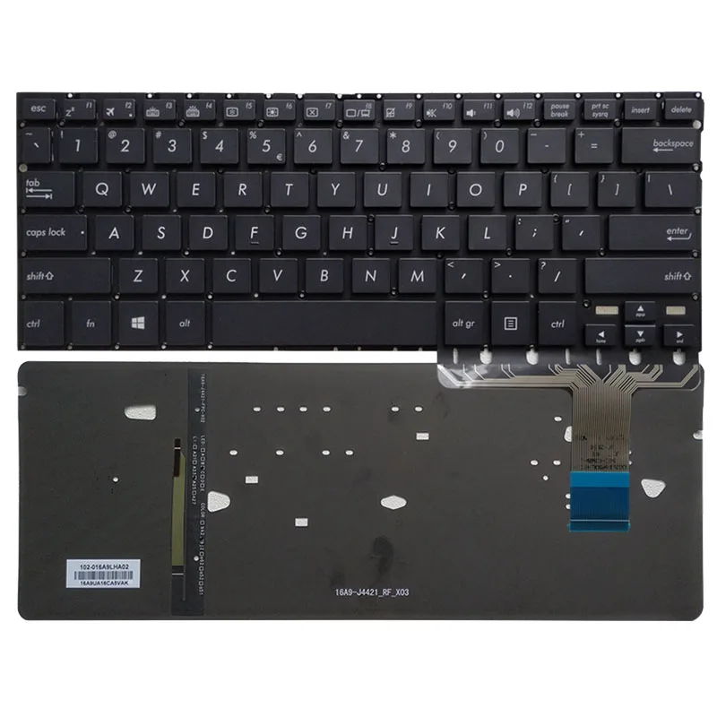 New US laptop Black keyboard for ASUS UX330 UX330UA with backlit no frame | Компьютеры и офис