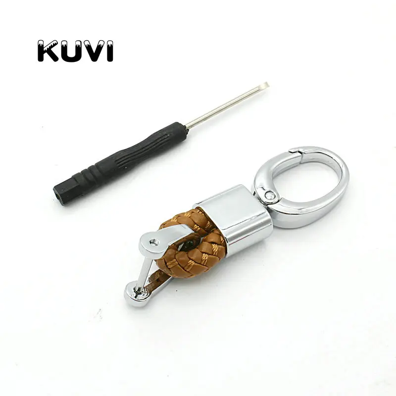 Car Key Ring Keychain Keyring Key Holder For Mercedes Benz W203 W210 W211 W124 W202 W204 AMG keychain - Название цвета: brown