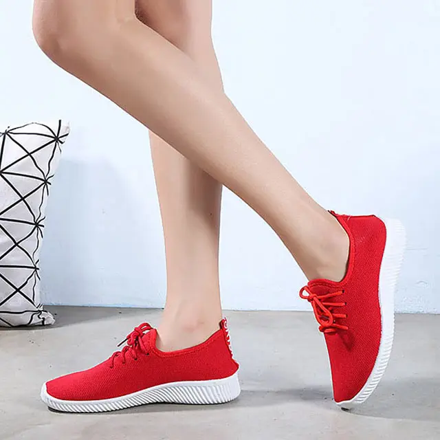 Women casual Shoes Woman Breathable Lightweight Lace-up Shoes Women Sneakers for Running Walking Trainer comfort FootWear