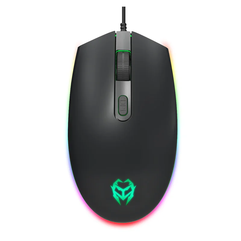 USB оптическая мышь 1600 точек/дюйм игровая RGB геймерская для настольного ПК