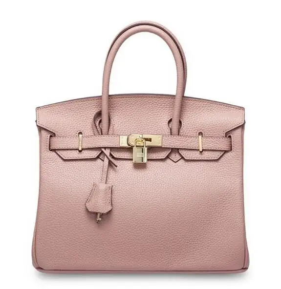luo pink Дизайнерские сумки, новые женские сумки из натуральной кожи, роскошные сумки через плечо с замком, известные бренды, сумки-мессенджеры, сумки через плечо - Цвет: luo pink