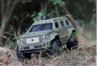 Коллекция 1/24 масштаб G-PATTON военный Rmored модель автомобиля литой под давлением сплав откатный внедорожный внедорожник Автомобильный дисплей для детей и взрослых - Цвет: Army Green
