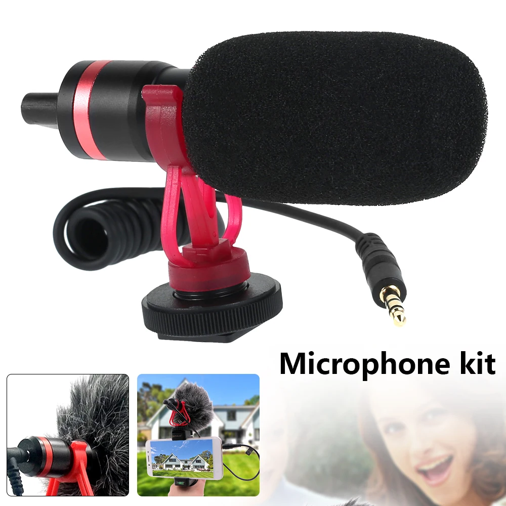 Микрофон для камеры Dslr и Videomicro Mic IPhone/Android мобильный телефон Canon EOS Nikon|Микрофоны| |