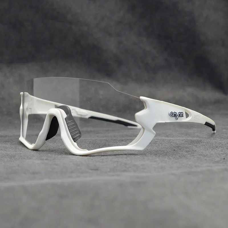 Men Women Photochromic Cycling Glasses UV400 Road Bike Discoloration Goggles Running Riding Fishing Sunglasses Bicycle Eyewear