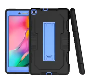 

Silicon Tablet Cober for Samsung Tab A 8.0 2019 T290/T295 Tablet Case Shockproof Kids Safe Silicon Hybrid Stand Full Body Cover