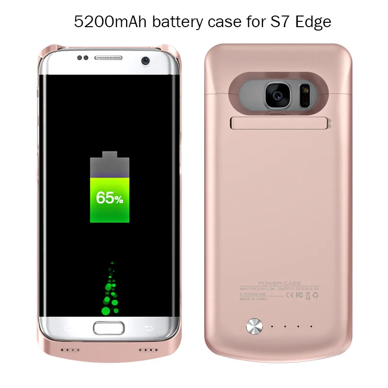 5200 мАч зарядное устройство чехол для samsung Galaxy S7 Edge power Bank зарядный чехол зарядное устройство чехол для Galaxy S7 Edge