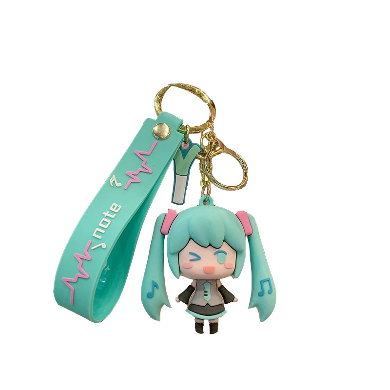 Hatsune Miku Anime Figure Keychain Bag Pendant Anime Keychain Key