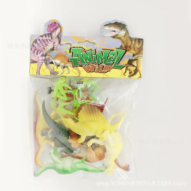 

Children Wild Animal Zoo Dinosaur Toy Set Animal Model T-Rex Brachiosaurus Boy Dinosaur Model