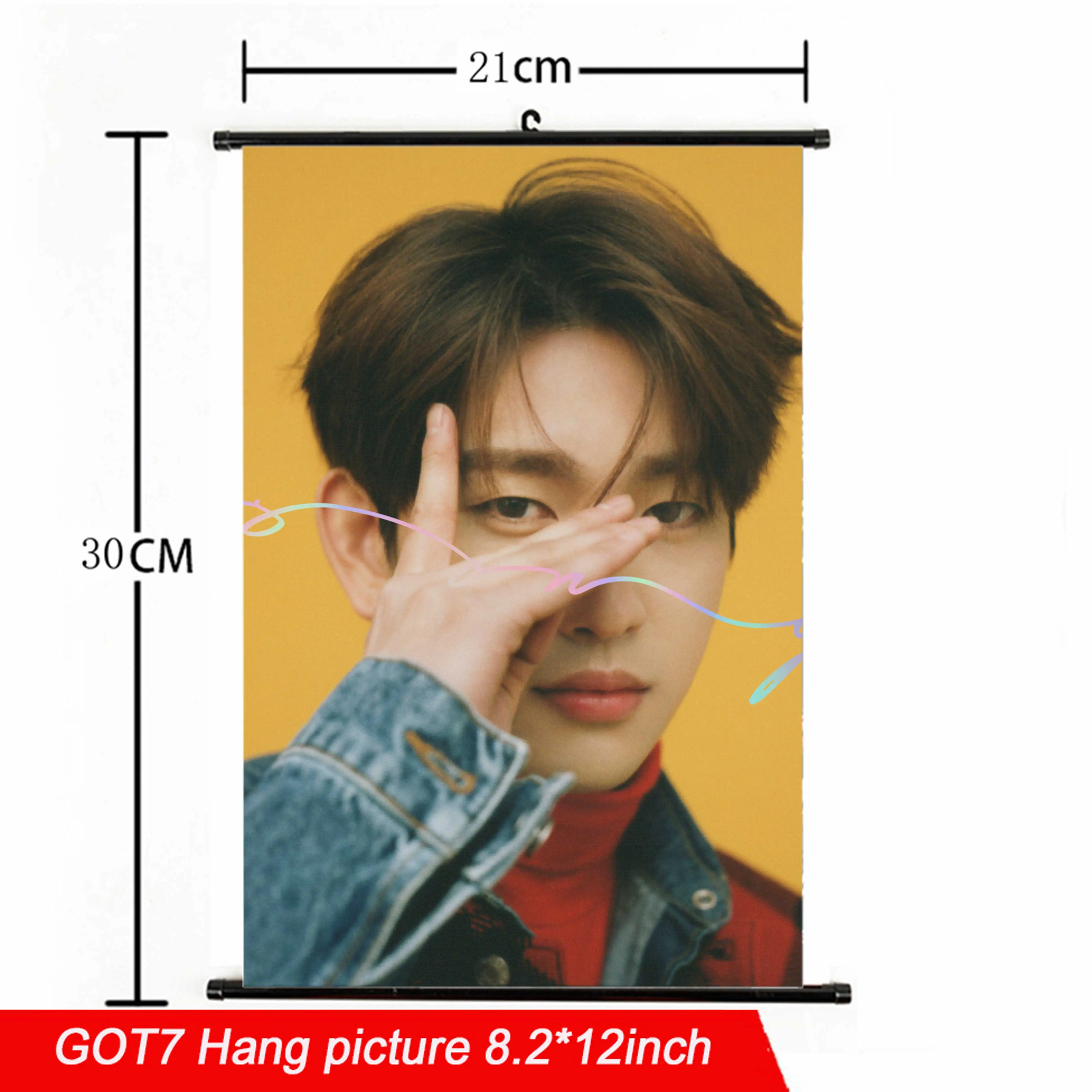 GOT7 43 21*30 см Kpop GOT7 повесить плакат ткань высокого качества глаз на вас альбом kpop GOT7 повесить изображение фото плакат для поклонников Коллекция подарков - Цвет: GOT7 43