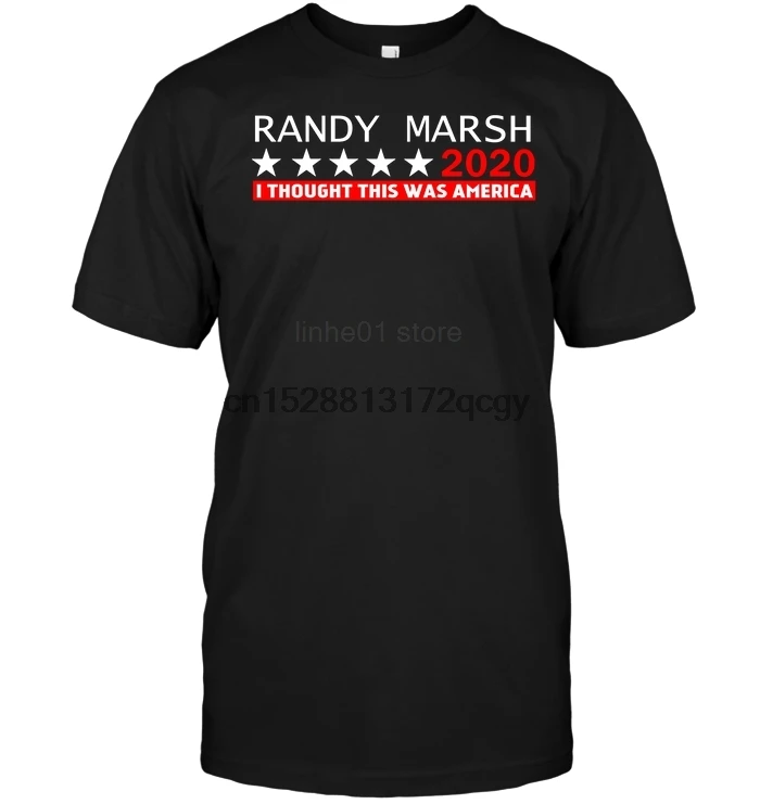 Бренд Randy Marsh 2020 я думаю что это Америка 2019 Летняя мужская футболка с коротким