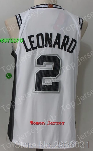 San Antonio A+++ качественная женская одежда для взрослых#10 DeMar DeRozan 2 Kawhi Leonard 20 Ginobili 16 Pau Gasol 21 Tim Duncan 9 Parker Jersey - Цвет: for Women