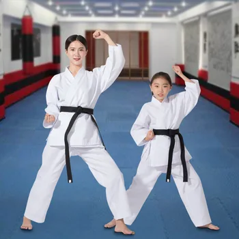 

Karate Suit Adult Children Training Suit Karate Dress, Kendo Clothes, Canvas Long Sleeve Karate Suit