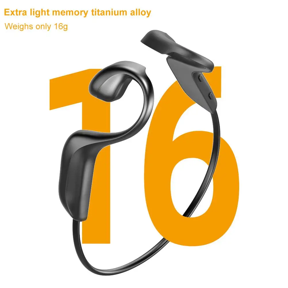 Bone Conduction Headphones Bluetooth 5 0 Headset Sports Waterproof Sweatproof Wireless Earphones With Mic For Apple Android