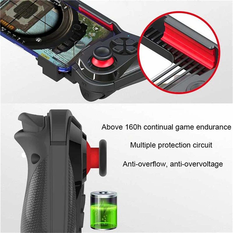 Mocute 059 Bluetooth беспроводной геймпад контроллер для IOS Android телефонов с одной рукой беспроводной PUBG мобильный триггер Кнопка огня