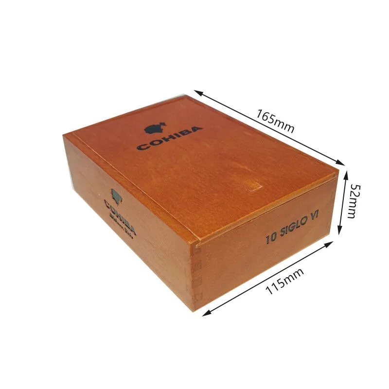 Pine Wood Cigar Humidor, Cedar Cigars Box, Holds 10 to 25 Cigars