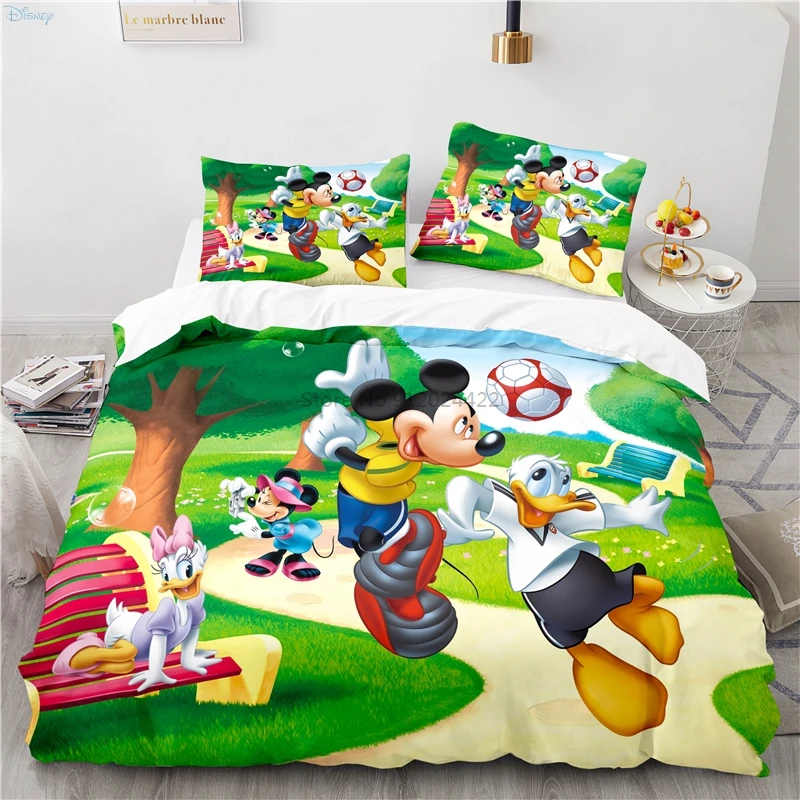 Popular Mickey Mouse Donald Duck Printed Duvet Cover Set With Pillowcase 3d  Bedding Set For Boys Girls Children Adult Home Decor - Bedding Set -  AliExpress