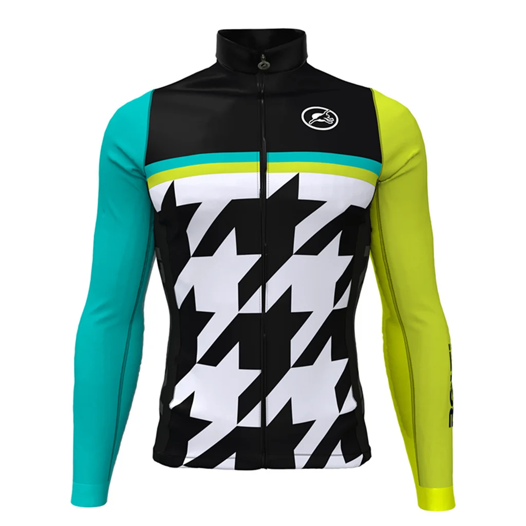 Winter Men's Long Sleeve Thermal Fleece Warm Cycling Jackets Professional Team Maillot Racing Clothing Aero Uniform Sportswear