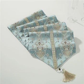 

Chinese Jacquard Table Runner Dining Tables Decoration Strip Table Cloth Home TV Cabinet Dust-proof Cloth Jacquard Bed Runner