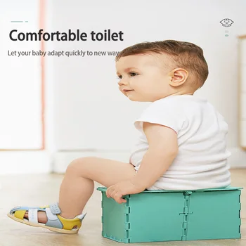 

Foldable Infant Travel Potty Folding Children's Toilet Toddler Portable Training Toilet Baby Outdoor Potty Car Toilet for Kids