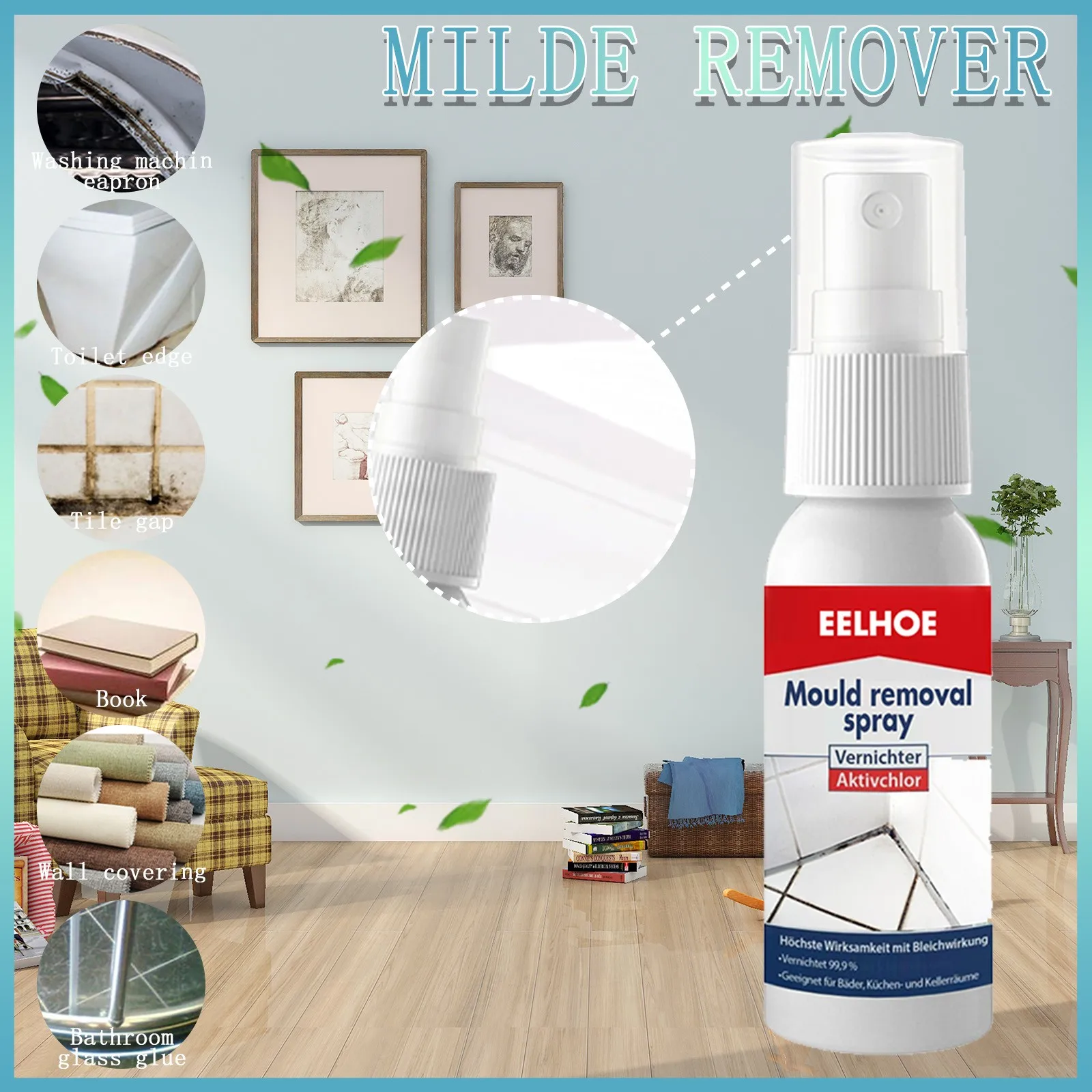 HMK® R160 Moss and Mildew Remover Spray for Natural Stone.  ›Essential-natural-stone-cleaner