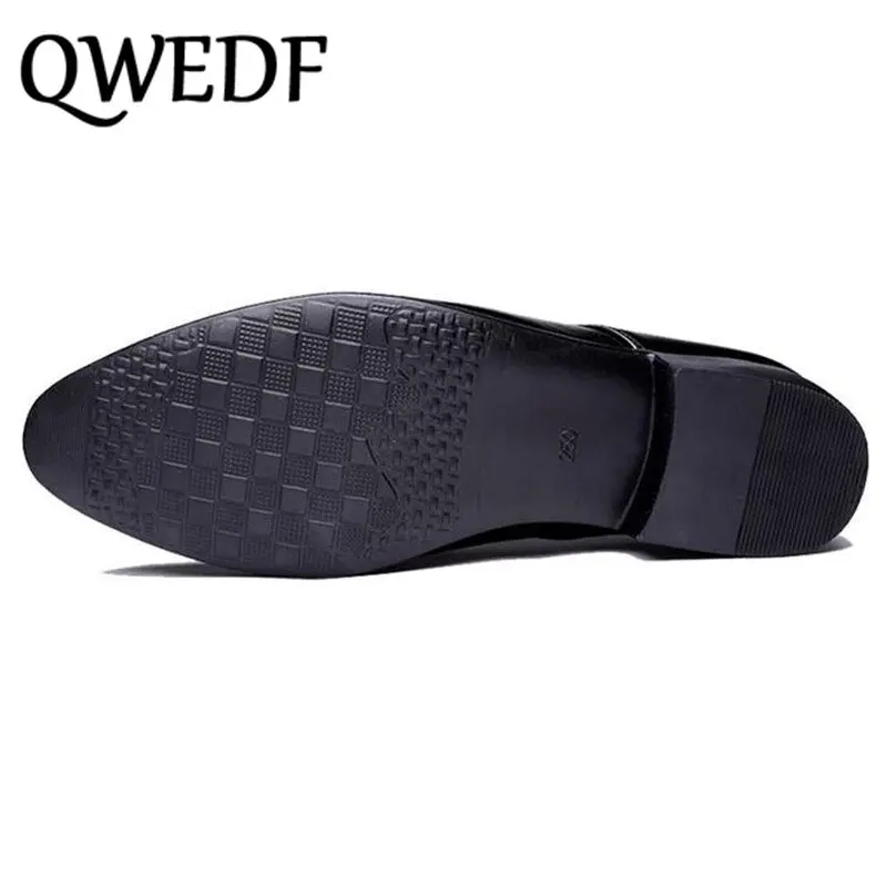 QWEDF/Новинка года; офисные вечерние туфли с гравировкой; деловые мужские кожаные туфли; мужские свадебные модельные туфли на высоком каблуке; BB-025