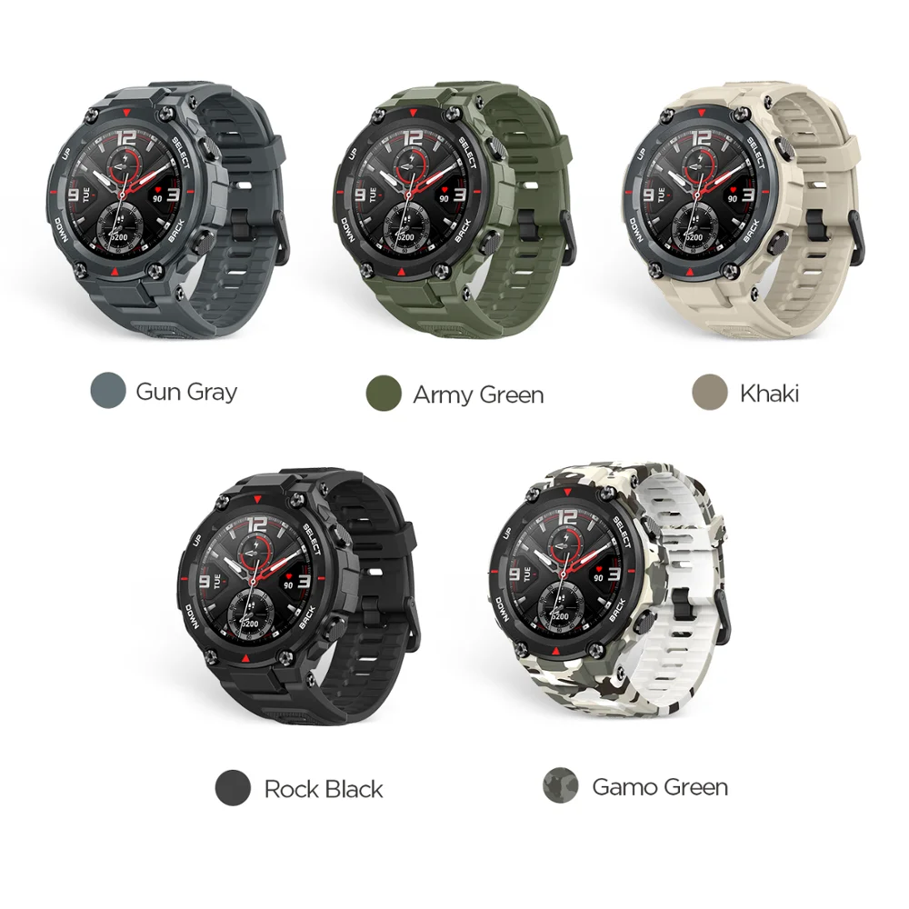 Stock Ces Amazfit -Rex Rex Smartwatch 5Atm Smart Watch Gpsglonass Amoled Screen For Xia-2