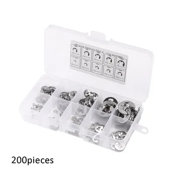 

200tlg. E / C Clips Sicherungsring Seegering Sprengring Satz Sortiment Werkzeug