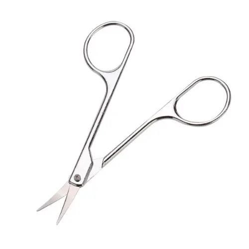 NEW-2pcs изогнутые обрезки бровей Hangnail кутикула Ноготь Ножницы для носа
