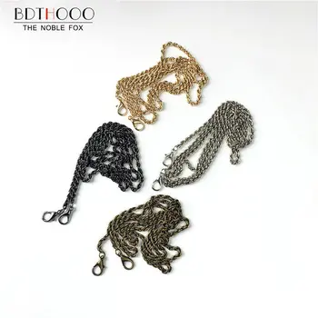 

BDTHOOO 10pcs/lot 120cm Metal Chain Buckle Handle for DIY Replacement Handbag Shoulder Clasp Straps Bags Accessories Hardware