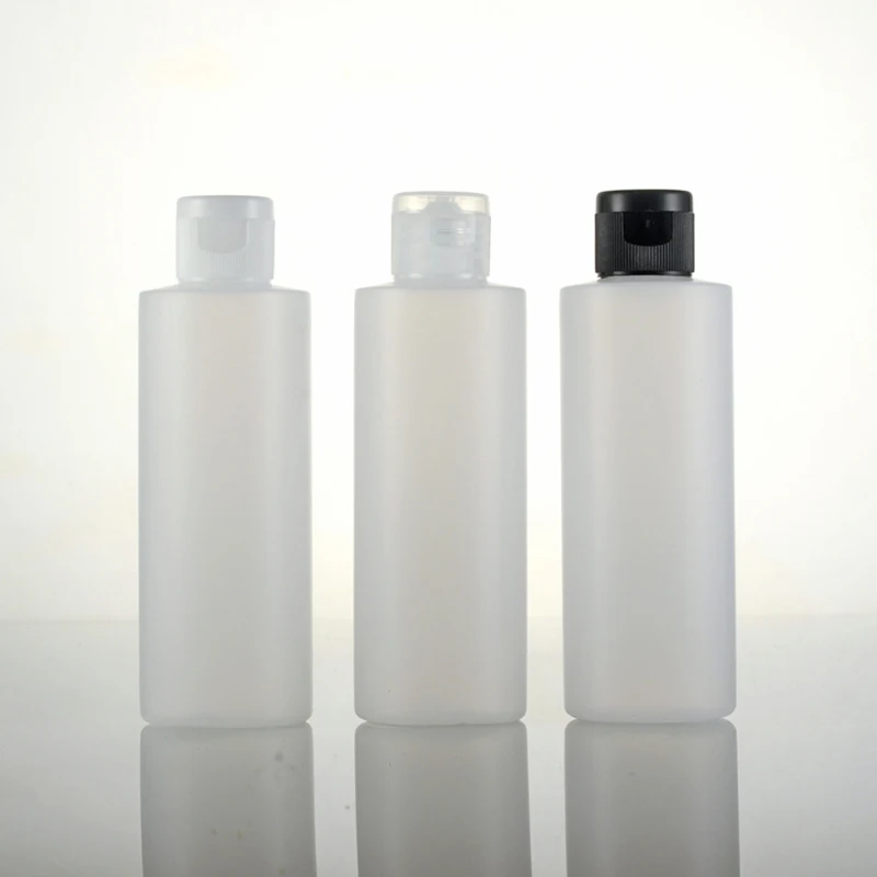 

50pcs 120ml Empty Cosmetic Squeeze PE Bottles With Flip Cap Cosmetics Packaging Containers With Lids Shampoo Liquid Soap