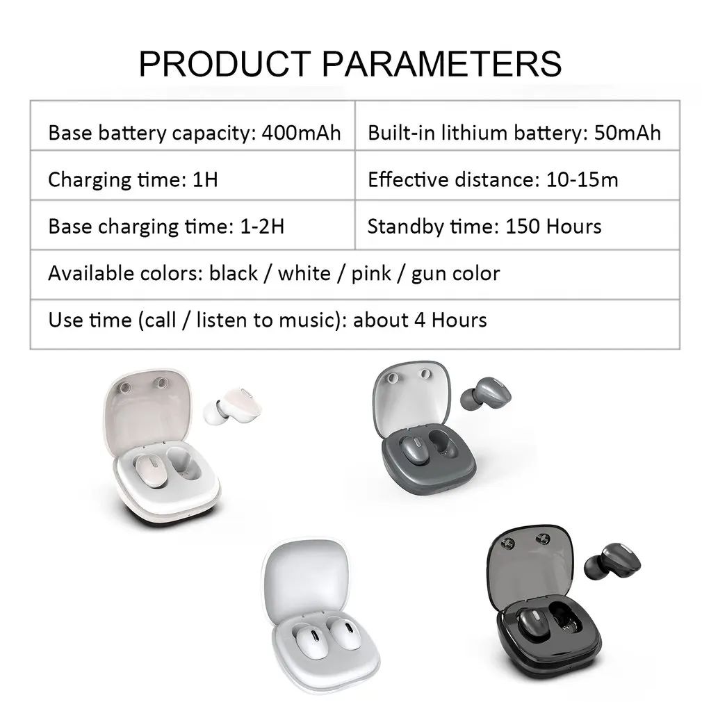 T2 TWS Bluetooth 5,0 Беспроводные наушники с микрофоном для телефона 3D стерео бас гарнитура беспроводные наушники