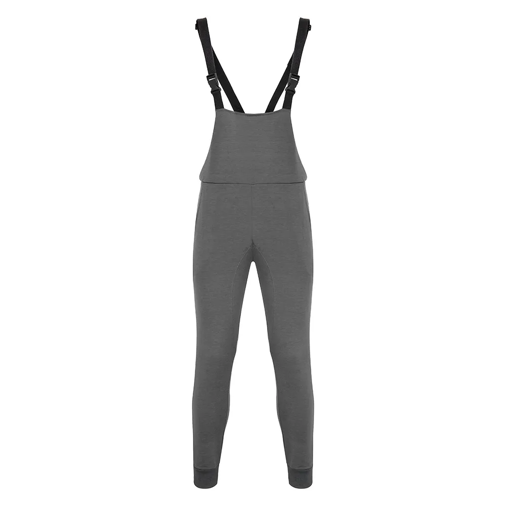 Dark Gray Модный мужской комбинезон, сплошной цвет, длинный комбинезон, модная мужская уличная одежда, повседневные мужские штаны на подтяжках, мужские брюки в стиле хип-хоп - Цвет: Dark Gray