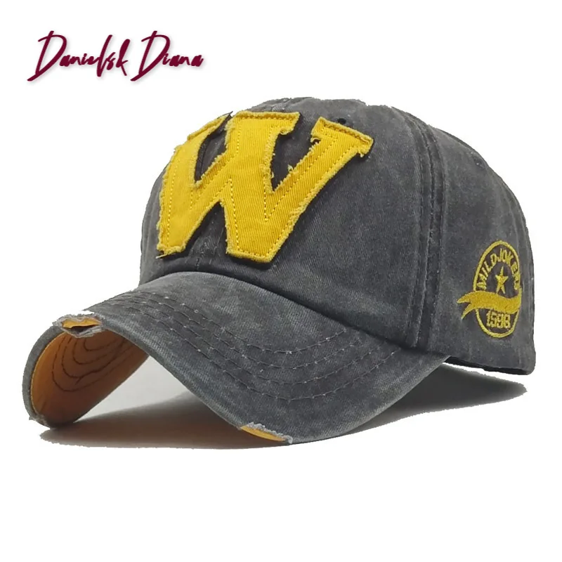 Flash Sale Baseball-Cap Embroidered Summer Spring-W-Letter Sunscreen-Shade Duck-Tongue-Cap Outdoor AANODpdXE