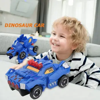 

Dinosaur Model Deformation Car Vehicle Plastic Transformation Robots Kids Toys Parent-child Interaction Closely United