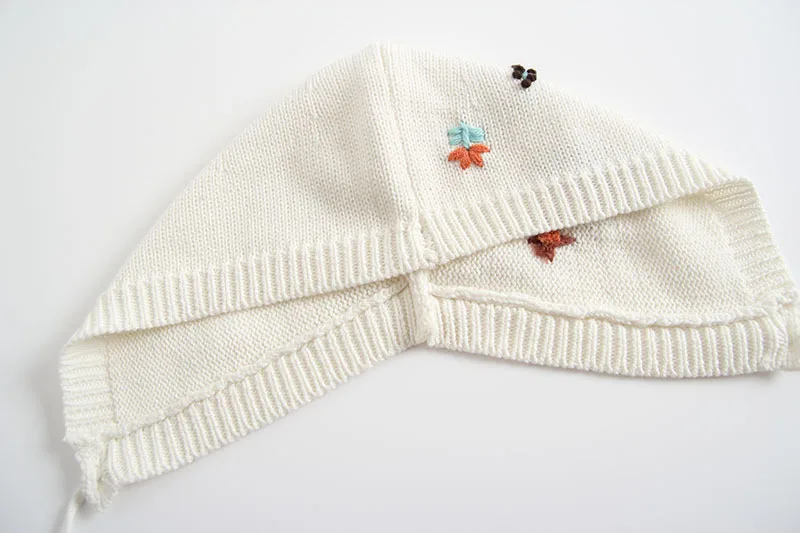 Одежда для маленьких девочек трикотажный комплект одежды из 2 предметов с ручной вышивкой комбинезон+ шапка, осенне-зимний комбинезон с длинными рукавами, одежда для малышей