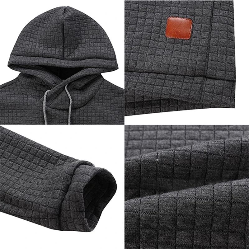 Sports Suit Men Tracksuit Brand Male Solid Hooded Sweatshirt + Pants Set Mens Hoodie Sweat Suit Casual Sportswear S-5XL Plus Size