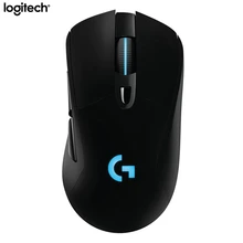 Беспроводная игровая мышь logitech G703 LIGHTSPEED, 2,4 ГГц, оптическая эргономичная мышь, 12000 dpi, RGB POWERPLAY, зарядная мышь для ПК, ноутбука