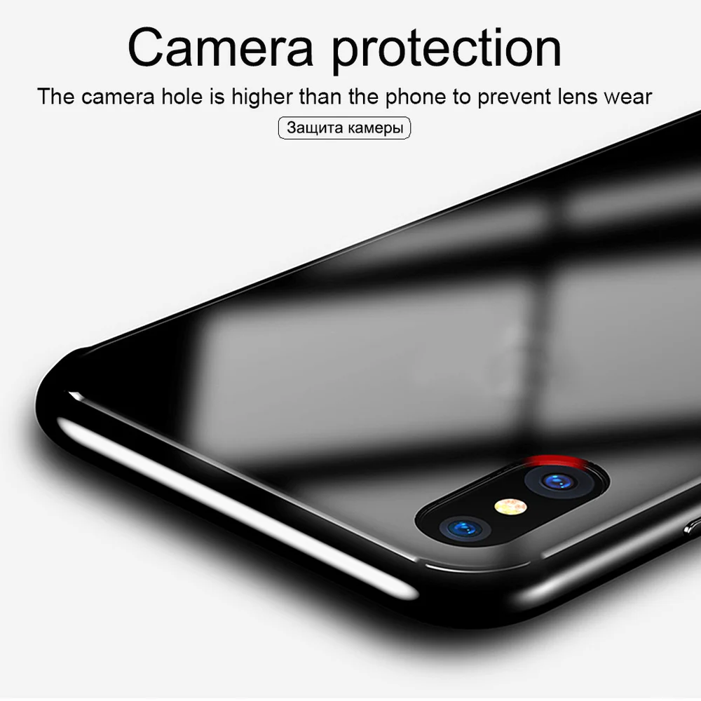 Чехол с рамкой из закаленного стекла для iPhone 11 черный красный белый золотой чехол
