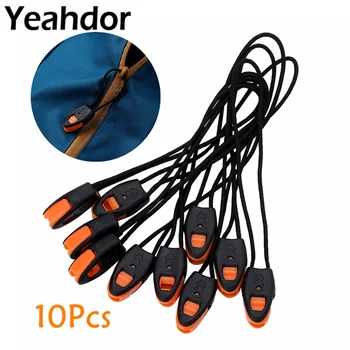 

Plastic Cord Lock Emergency Survival Whistle Paracord Zipper Pulls Cord Ends With Lanyard Outdoor Travel Backpack Accessories