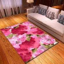 Пасторальный стиль цветочные печатных коврик фланелевый пены памяти мягкие коврики домашний текстиль спальня гостиная ковры и ковры