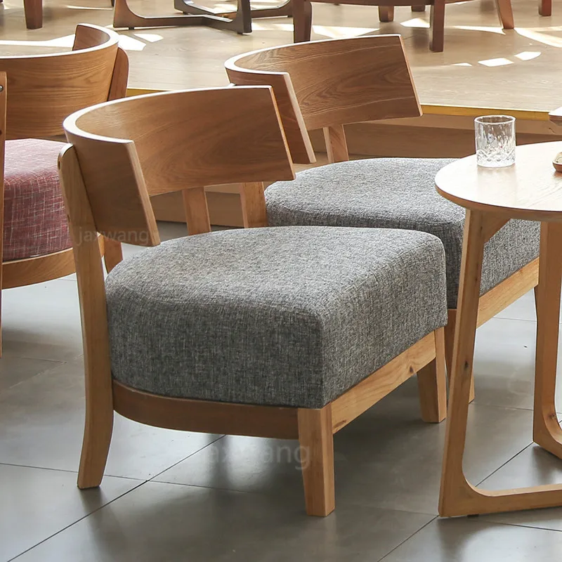 de moda de tela sofa simple de madera maciza silla de comedor pequeno apartamento silla de salon japones sillas sillas para hoteleria
