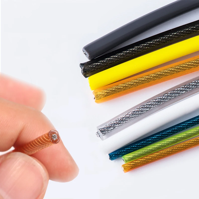 Replaceable Rope Steel Wire Cable 3m For Professional Crossfit Sport Speed Jump Rope Skipping Spare Ropes Diameter 2.5mm