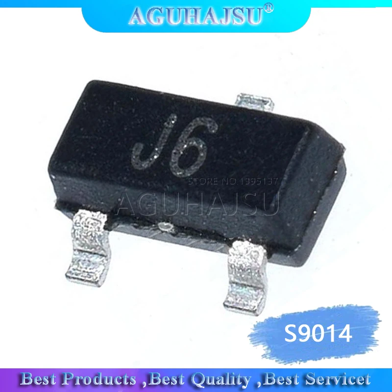100PCS S9014 SOT23 9014 SOT SMD J6 SOT23 new transistor