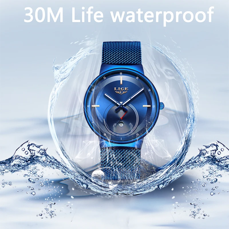 Reloj Mujer 2020 LIGE Women Watches Laides Dress Business Fashion Casual Waterproof Quartz Clock Calendar Wristwatch Blueism Reloj Mujer 2020 LIGE Women Watches Laides Dress Business Fashion Casual Waterproof Quartz Clock Calendar Wristwatch Blueism