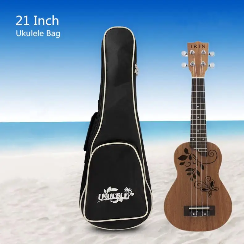 21 Inch Ukulele Bag Soft Case Cotton Ukelele Waterproof Hawaii Four String Guitar Backpack Adjustable Shoulder Straps | Спорт и