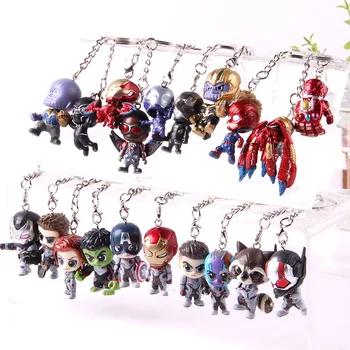 

Marvel Action Figures Keychain Toy Captian America Hulk Thor Black Widow Thonas Ant Man Hawkeye Iron Man Endgame Figure PVC Toys