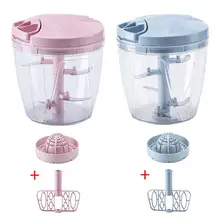 Бытовой ручной измельчитель, Кухонный комбайн, яйцо, овощи, мясо, лук, чеснок, петрушка, Мясорубка с 5 резаками, машина для приготовления яиц