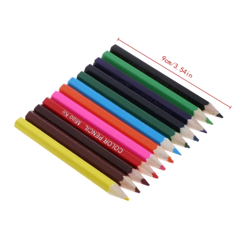 

1Set Colored Pencils 12 Color Premium Watercolor Lead Free Children Drawing Tool 72XF
